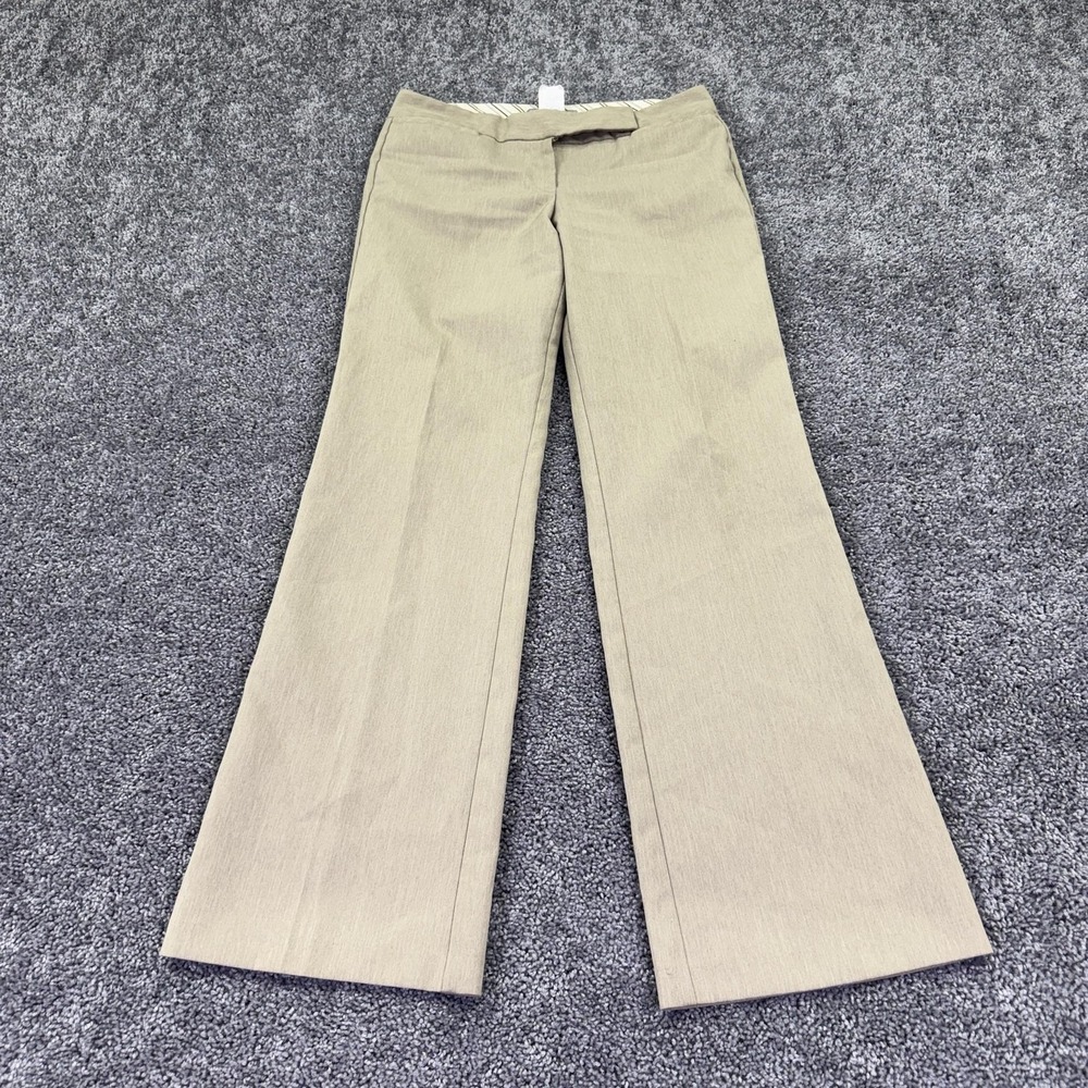 Star City Pants Juniors 7 Beige Dress Bootcut Polyester Twill Work Casual